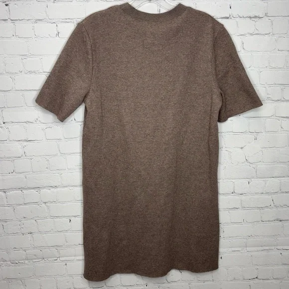 NWT Zara Short Sleeve Mini Sweater Dress - Picture 2 of 5